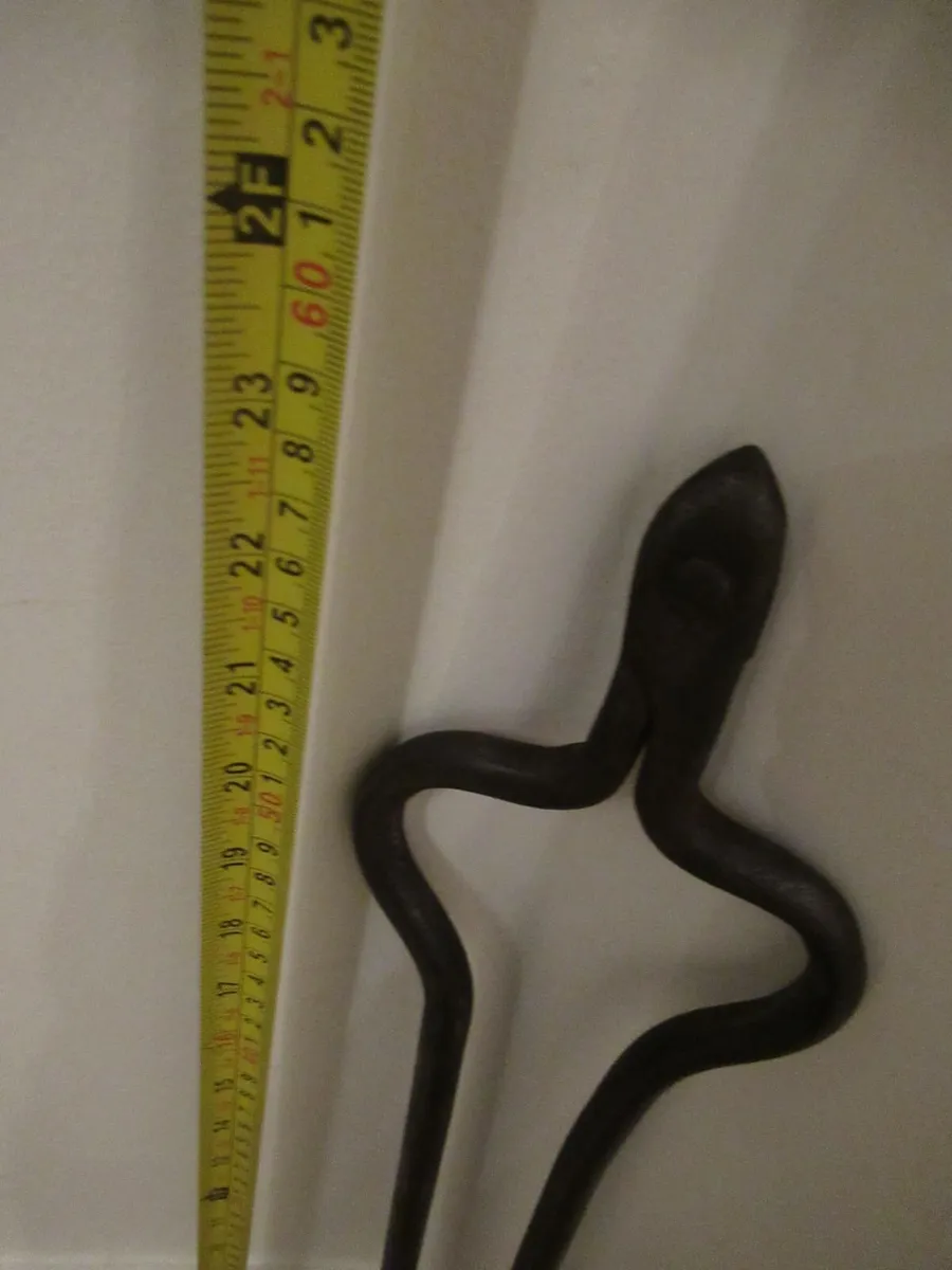 antique tongs fire iron cottage pub cave vintage - Image 2