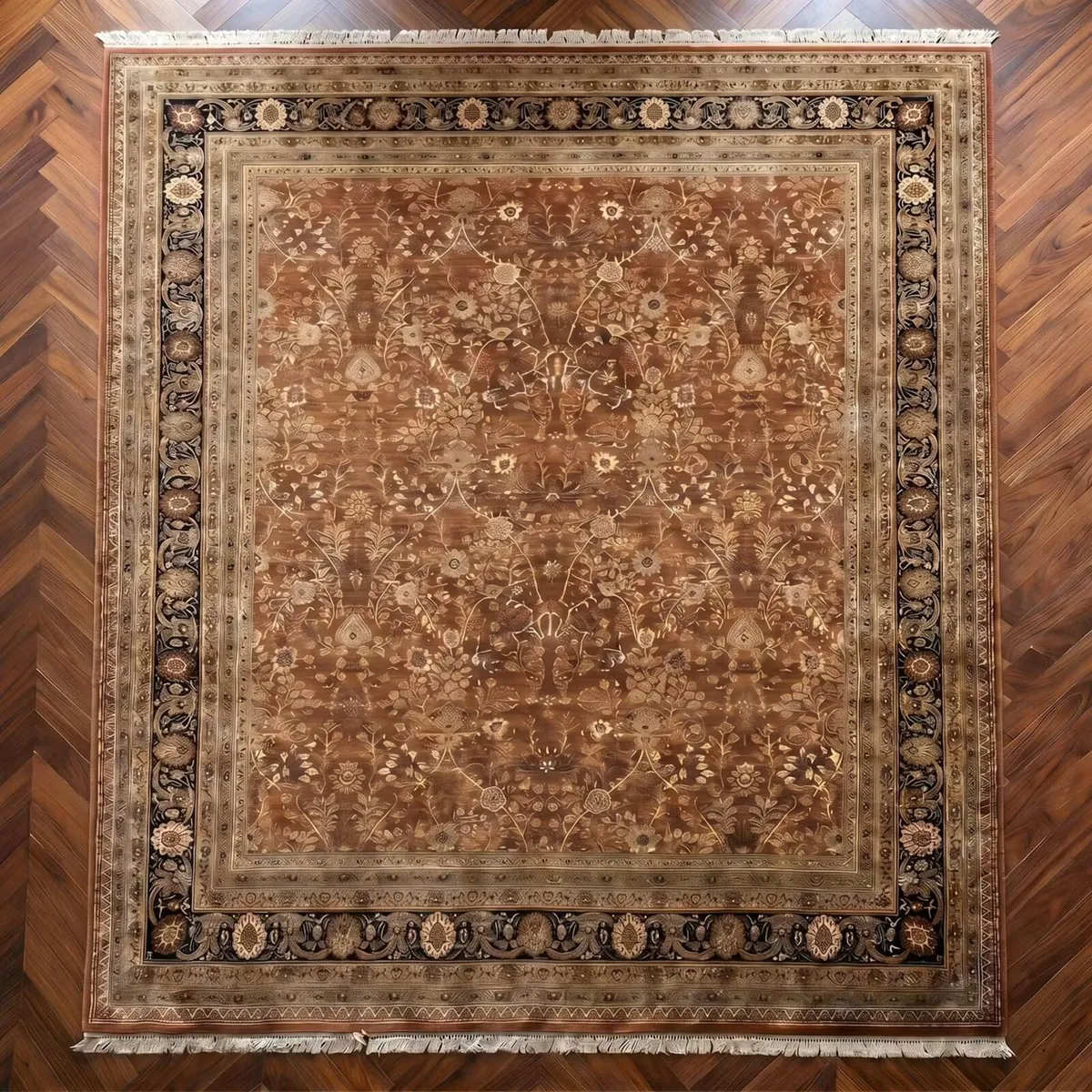 This is a really nice hand knotted carpet. - Image 1
