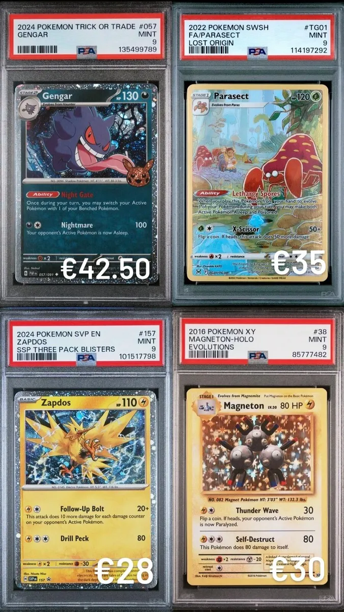 Pokemon PSA Graded Authentic Trading Cards - Image 1