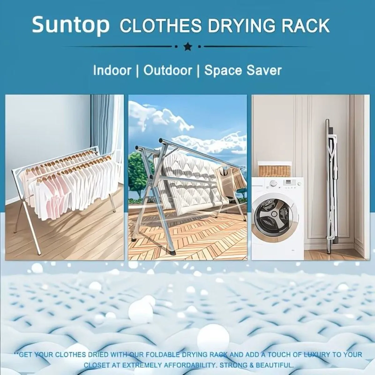 Air drying / clothes, hanging display rails new - Image 4