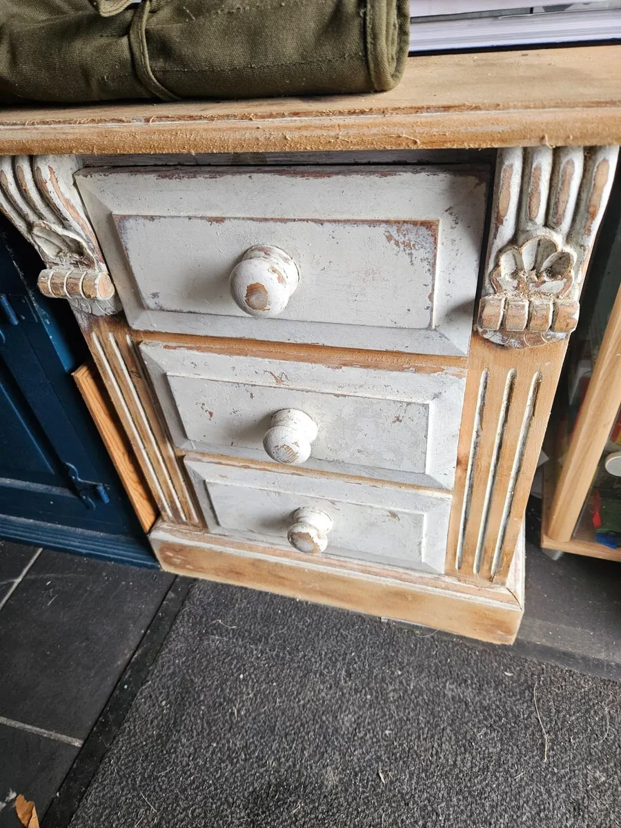 Pine Classical Looking Bedside Locker Cabinet - Image 2