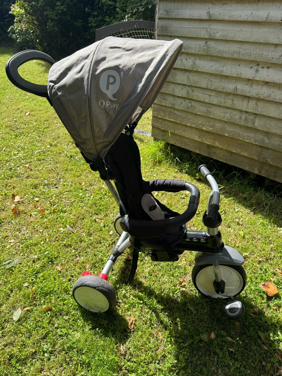 QPlay Folding Smart Trike (Grey) - Image 1