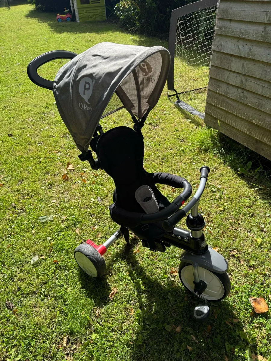 QPlay Folding Smart Trike (Grey) - Image 2