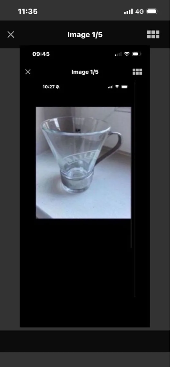 Rare Baileys Glasses Set with Metal Frames - Image 3
