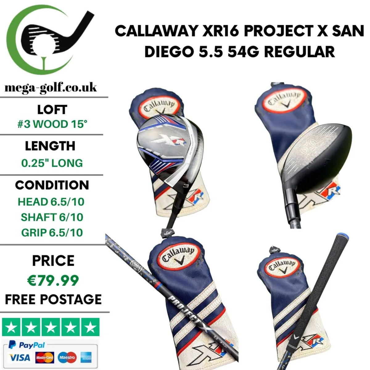 Callaway XR16 #3 Wood 15° / Regular - Image 1