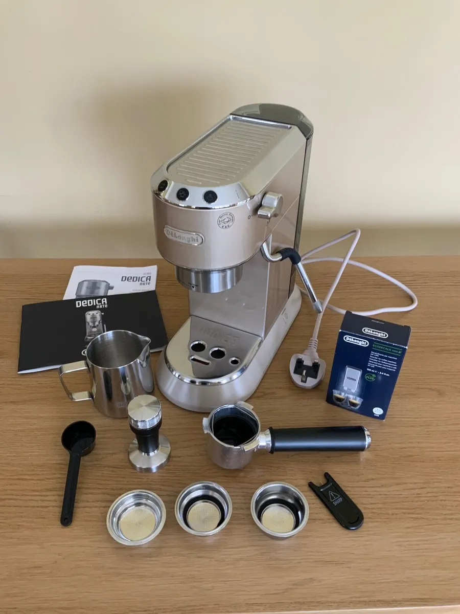 Delonghi Dedica Espresso Machine with Milk Frother - Image 1