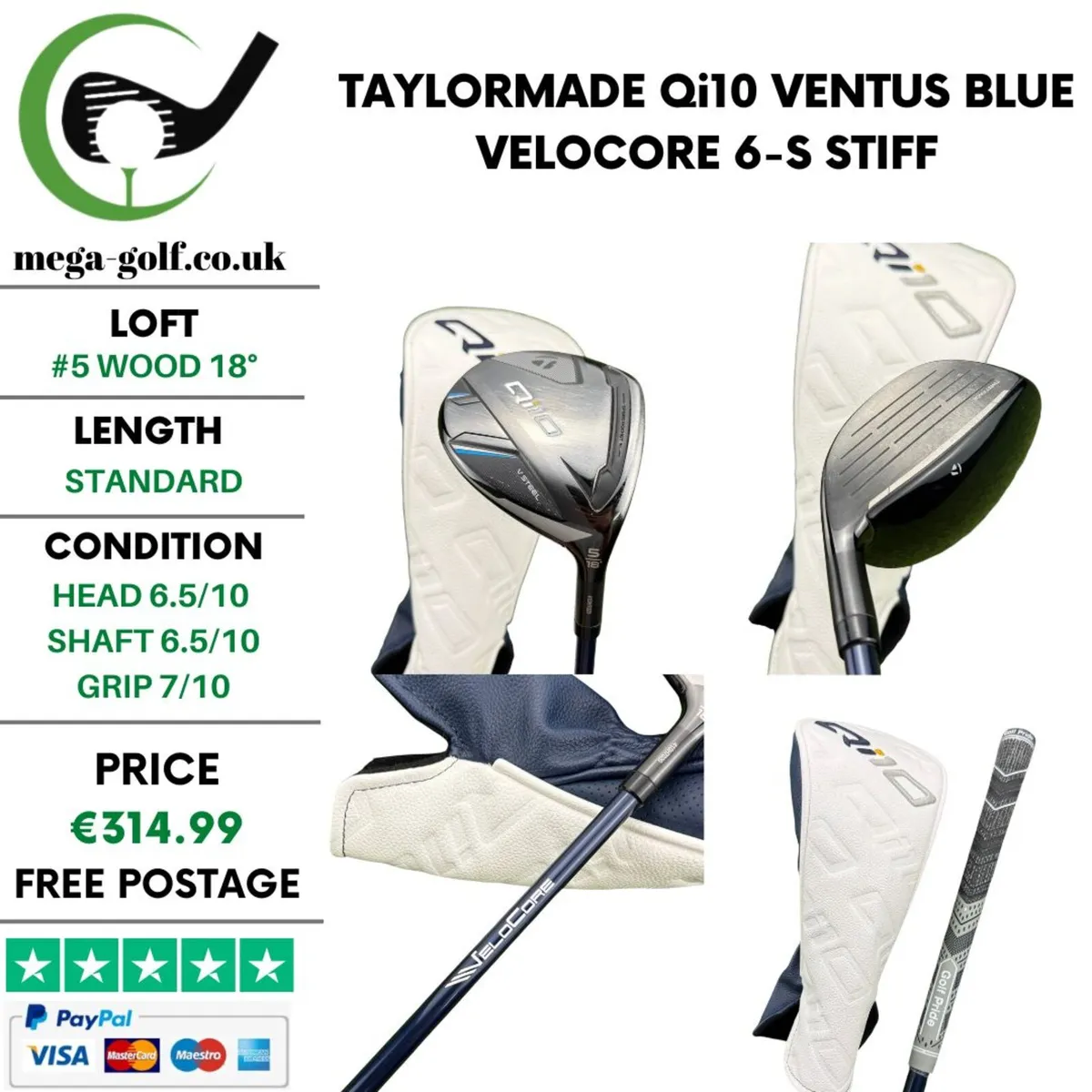Taylormade Qi10 #5 Wood 18° / Stiff - Image 1