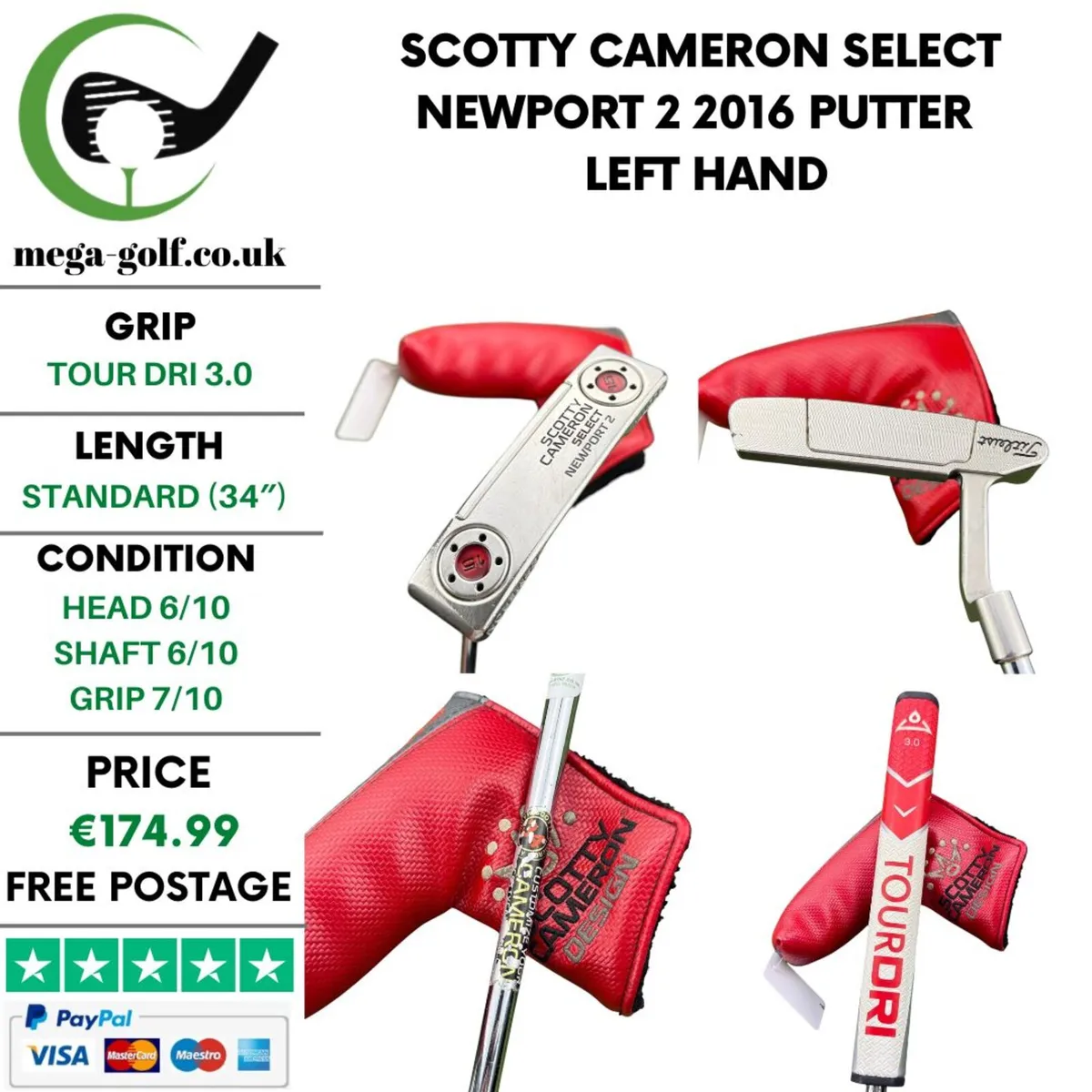 Scotty Cameron Select Newport 2 2016 Putter / 34'' - Image 1