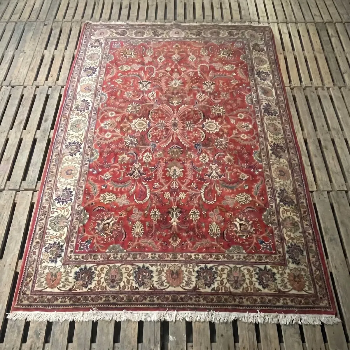 This is a nice hand knotted carpet but different - Image 2