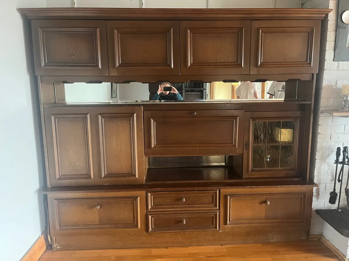 Large Vintage Wall Unit/ Dresser - Image 2