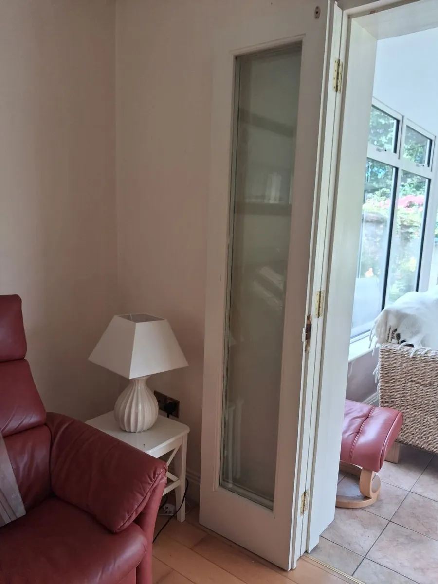 Bi - fold solid teak internal  doors for sale. - Image 1