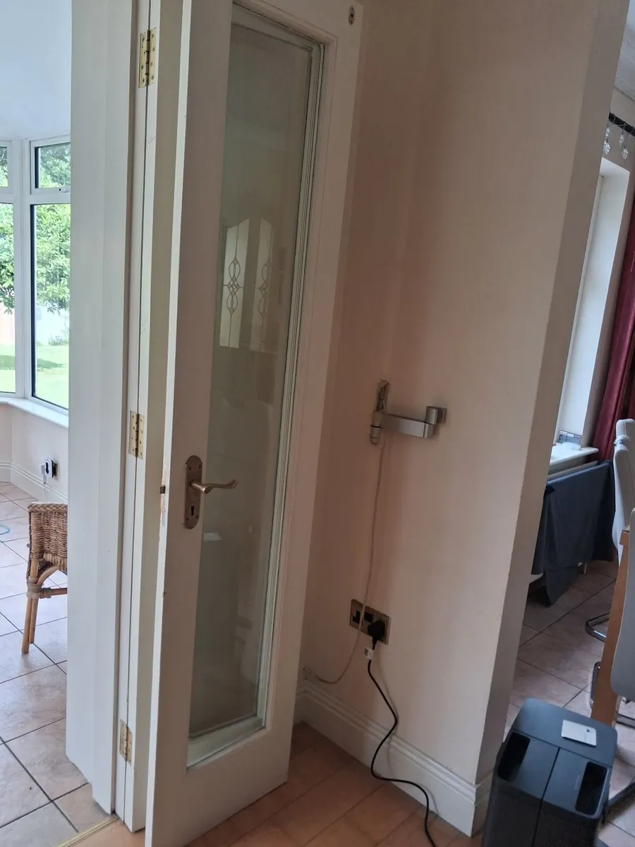 Bi - fold solid teak internal  doors for sale. - Image 2