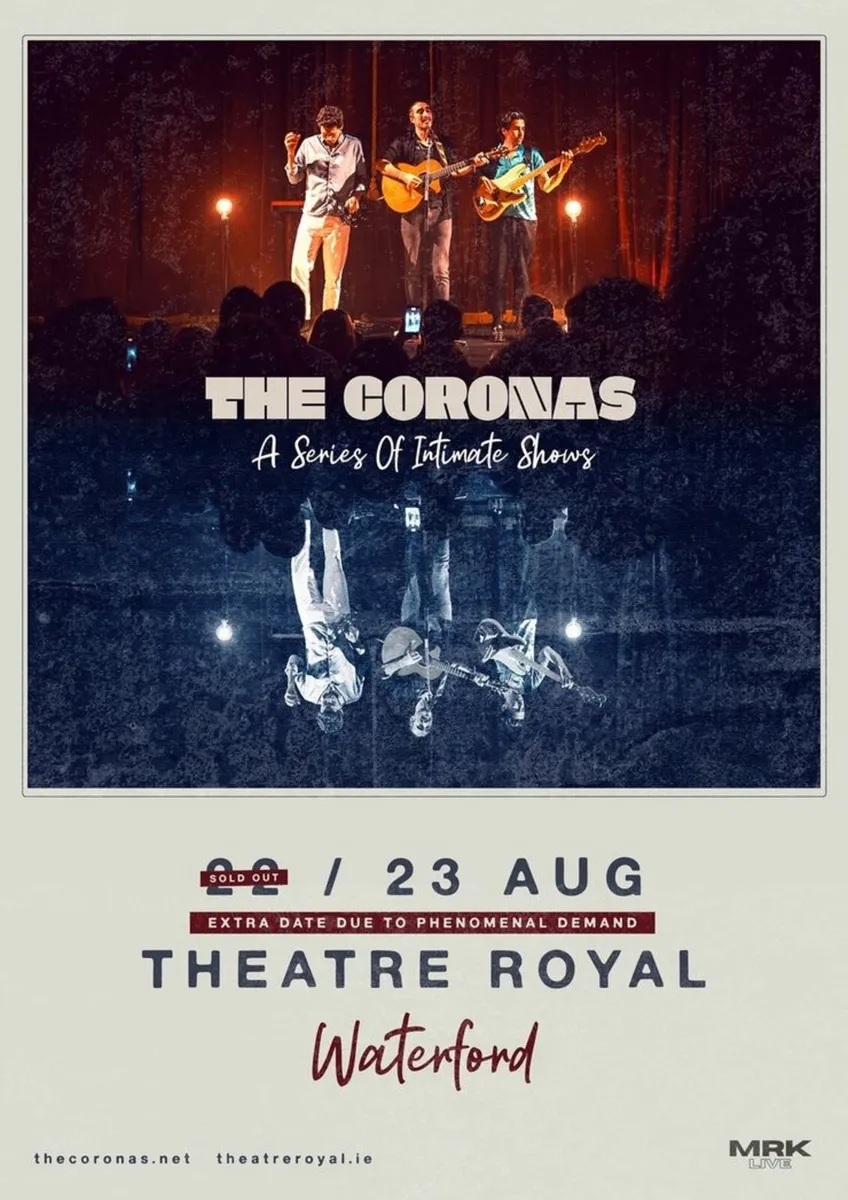 The Coronas Gig Waterford 22ndAug