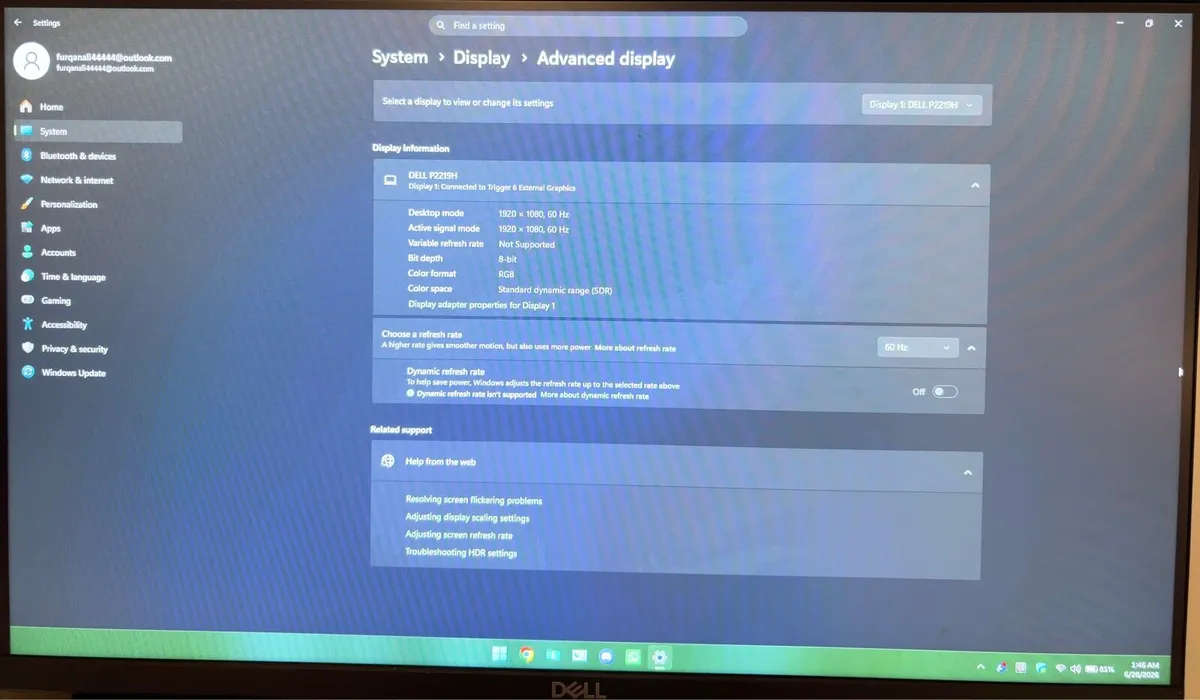 Dell P2219H 22” Full 1080p HD Monitor - Image 2