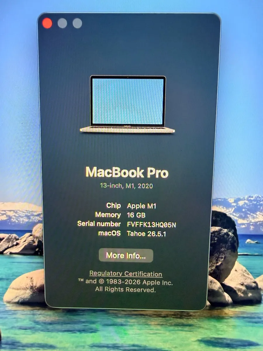 Apple MacBook Pro 13” M1 16Gb RAM 512Gb SSD - Image 2