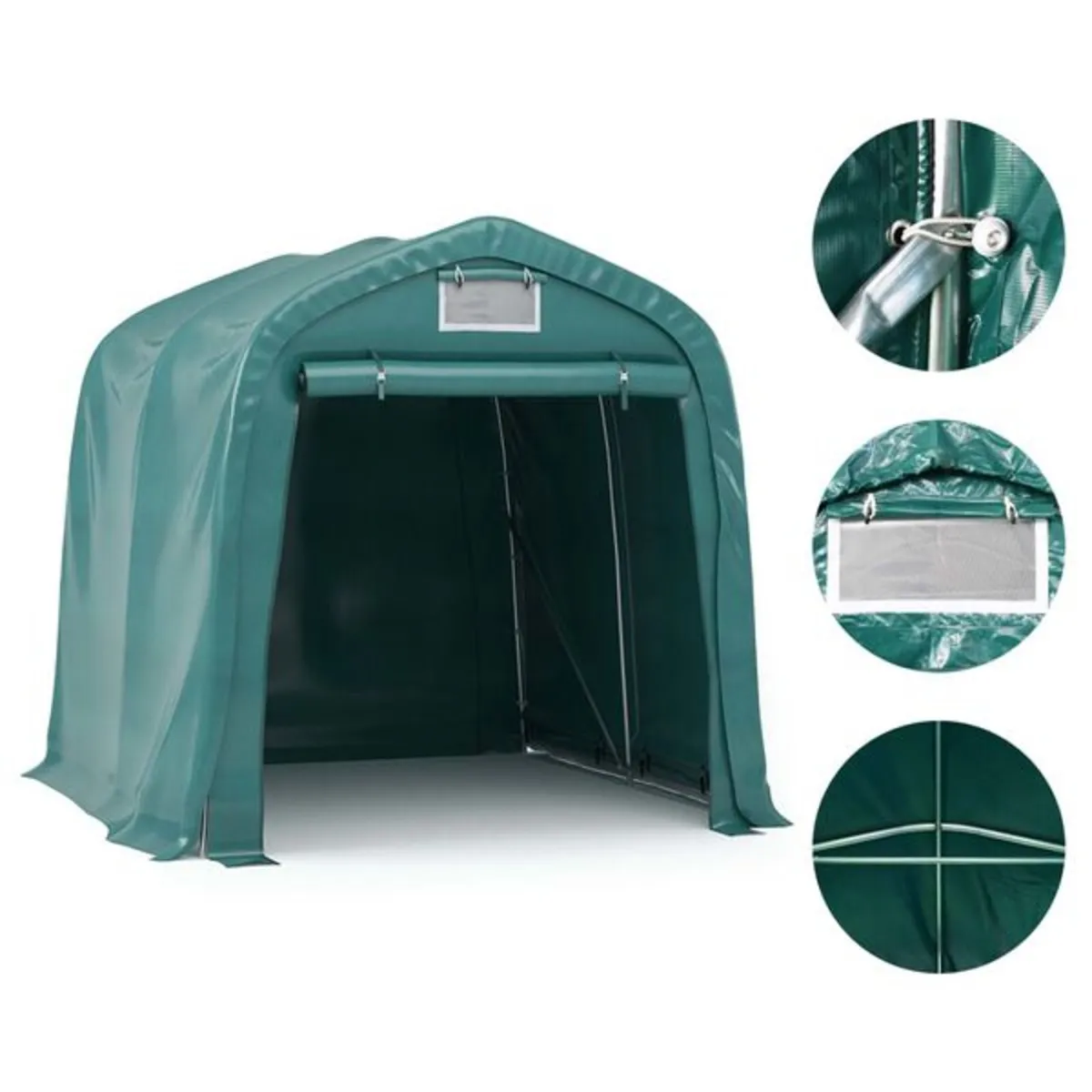 Garage Tent PVC 2.4x2.4 m Green

Description
This - Image 3