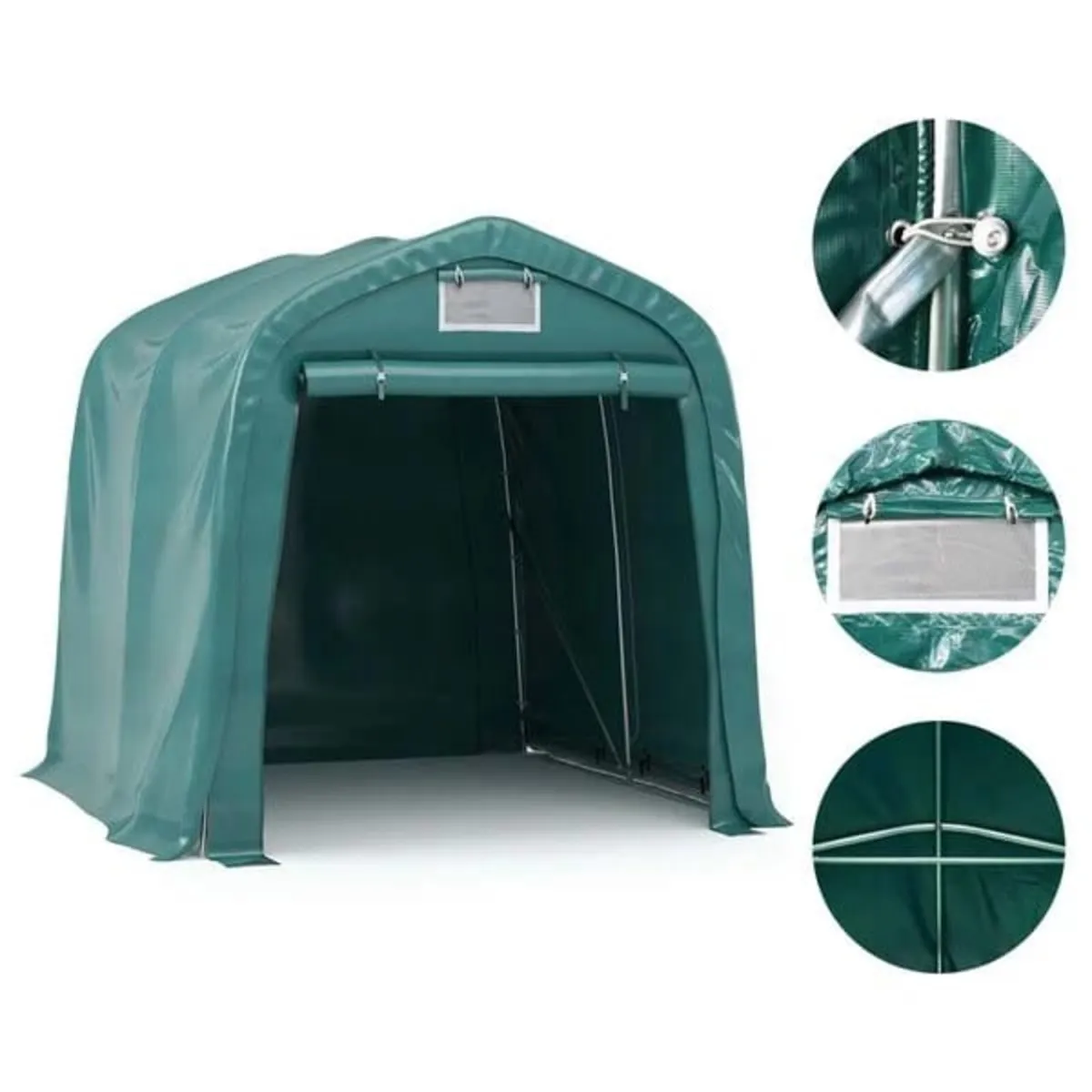 Garage Tent PVC 1.6x2.4 m Green

Description
This - Image 4