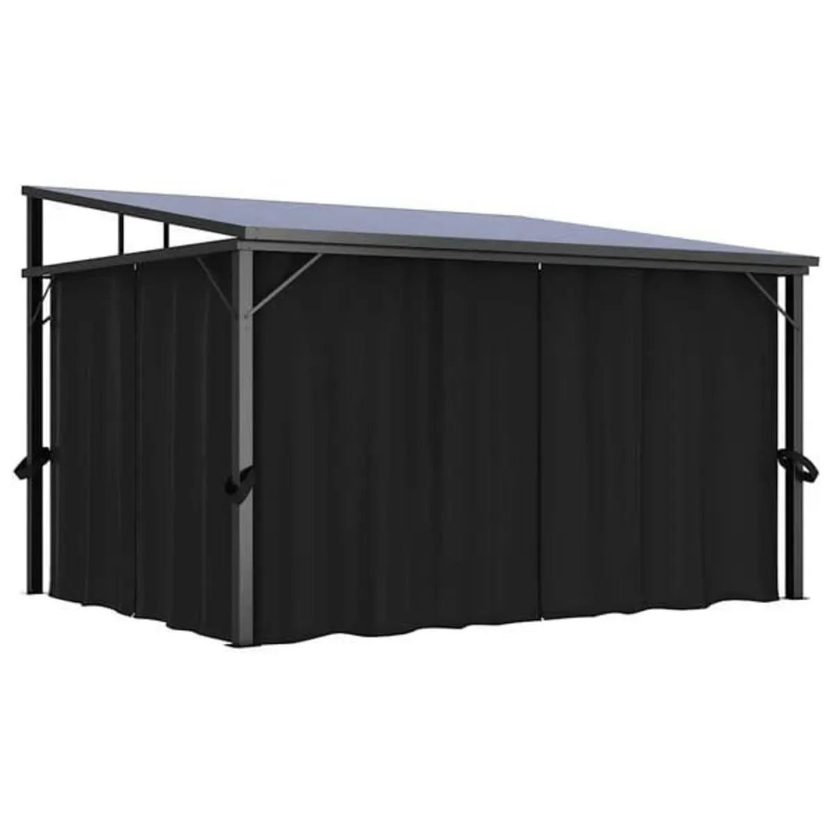 Gazebo with Curtain 405x294x244 cm Anthracite

Des - Image 1