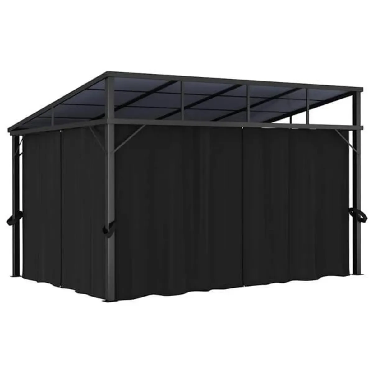 Gazebo with Curtain 405x294x244 cm Anthracite

Des - Image 2