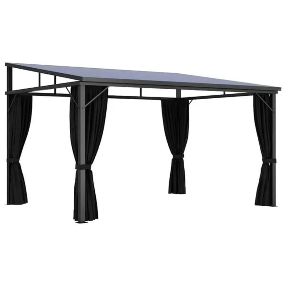 Gazebo with Curtain 405x294x244 cm Anthracite

Des - Image 4