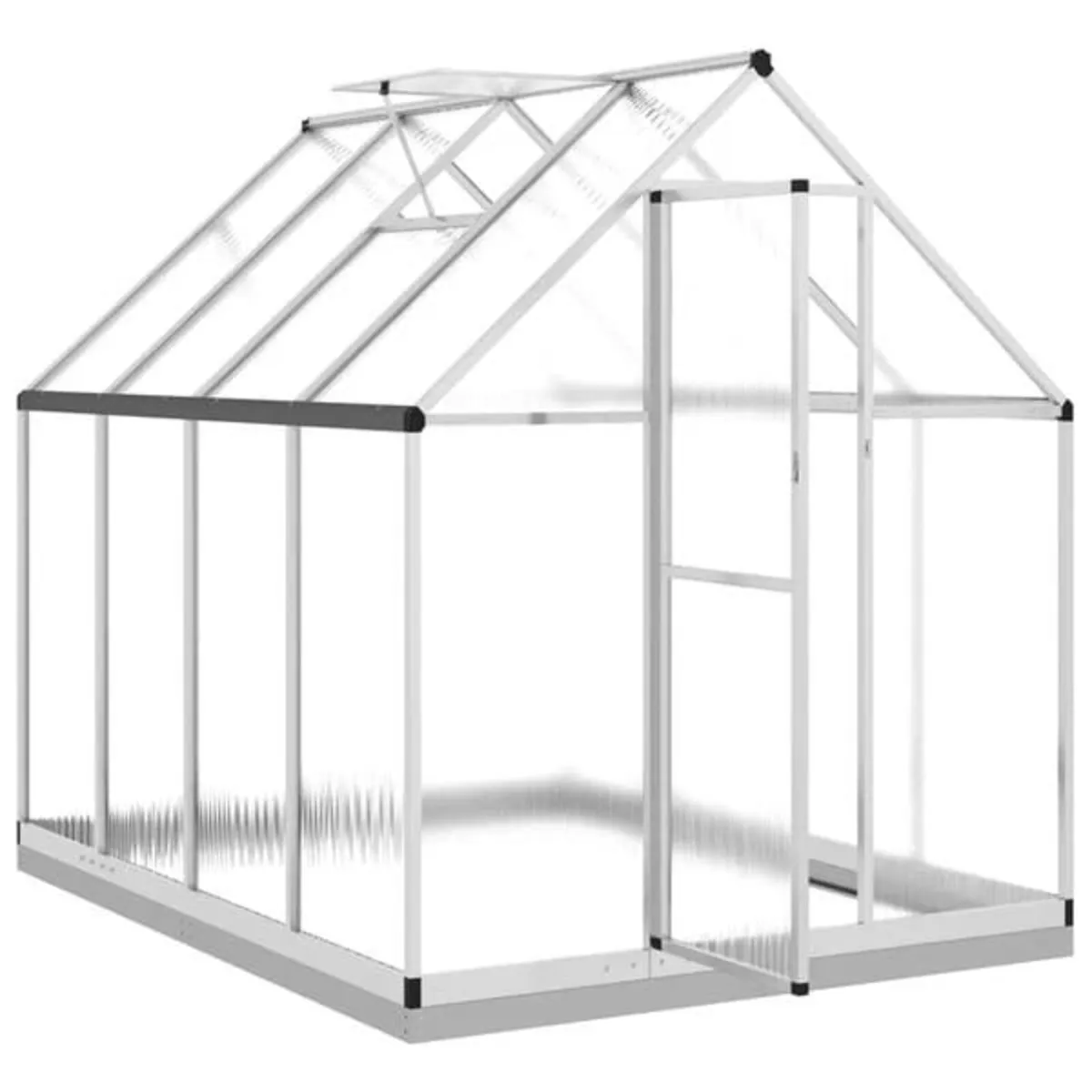 Greenhouse with Base Frame Silver 224x169x202 cm A - Image 3