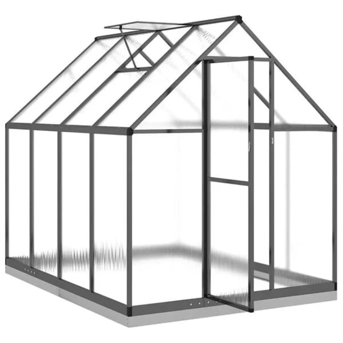 Greenhouse with Base Frame Anthracite 224x169x202 - Image 2