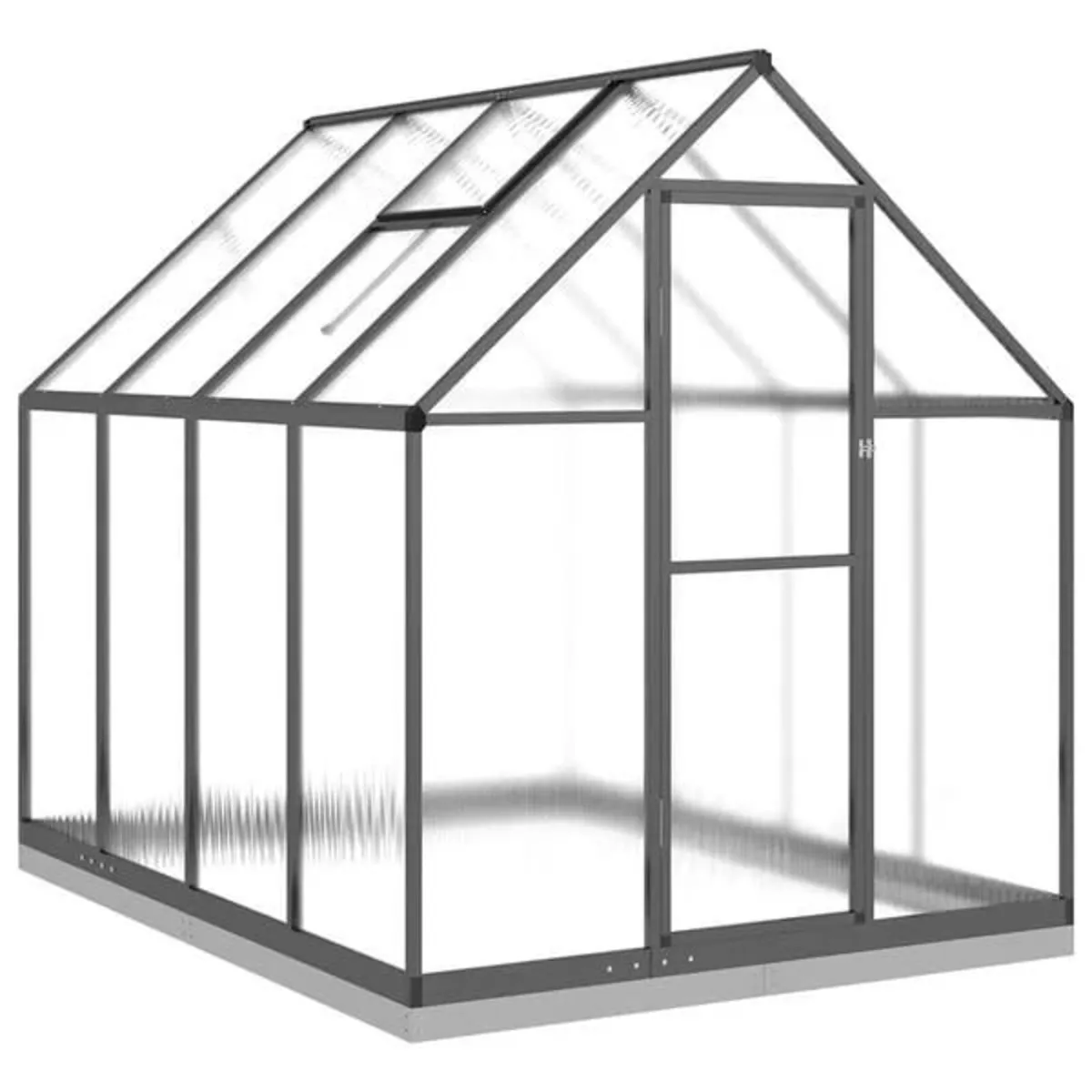 Greenhouse with Base Frame Anthracite 224x169x202 - Image 4