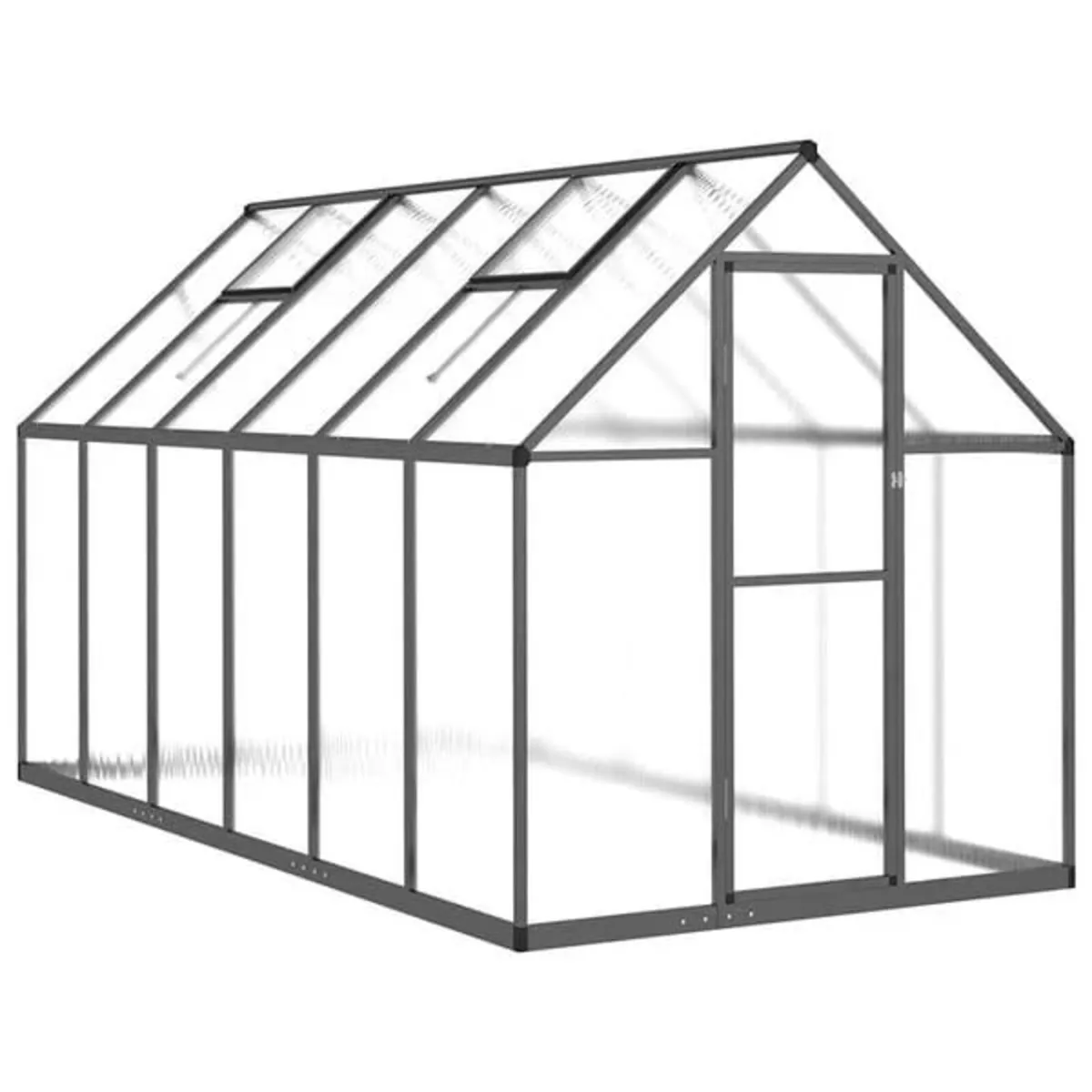 Greenhouse with Base Frame Anthracite 334x169x195 - Image 4