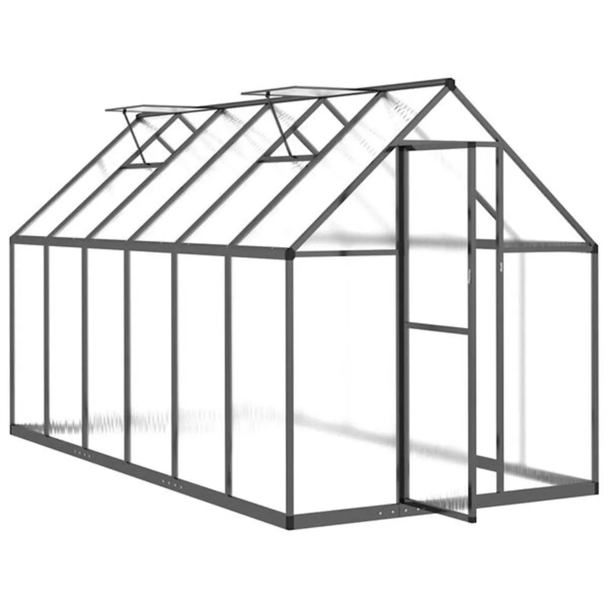 Greenhouse with Base Frame Anthracite 334x169x195 - Image 2