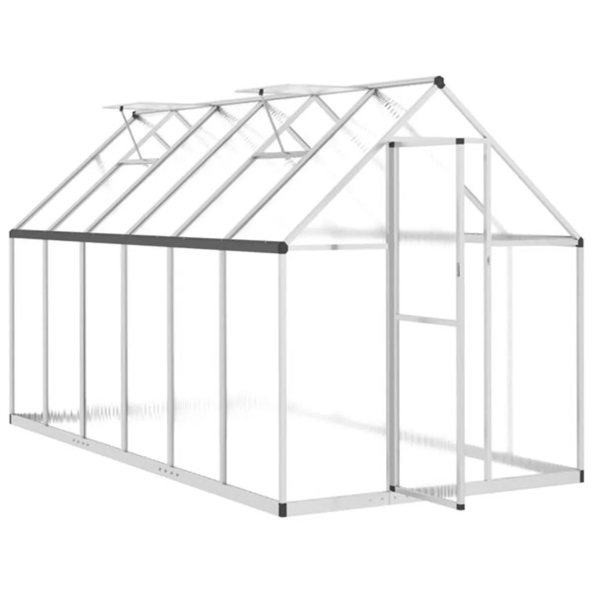 Greenhouse with Base Frame Silver 334x169x195 cm A - Image 3