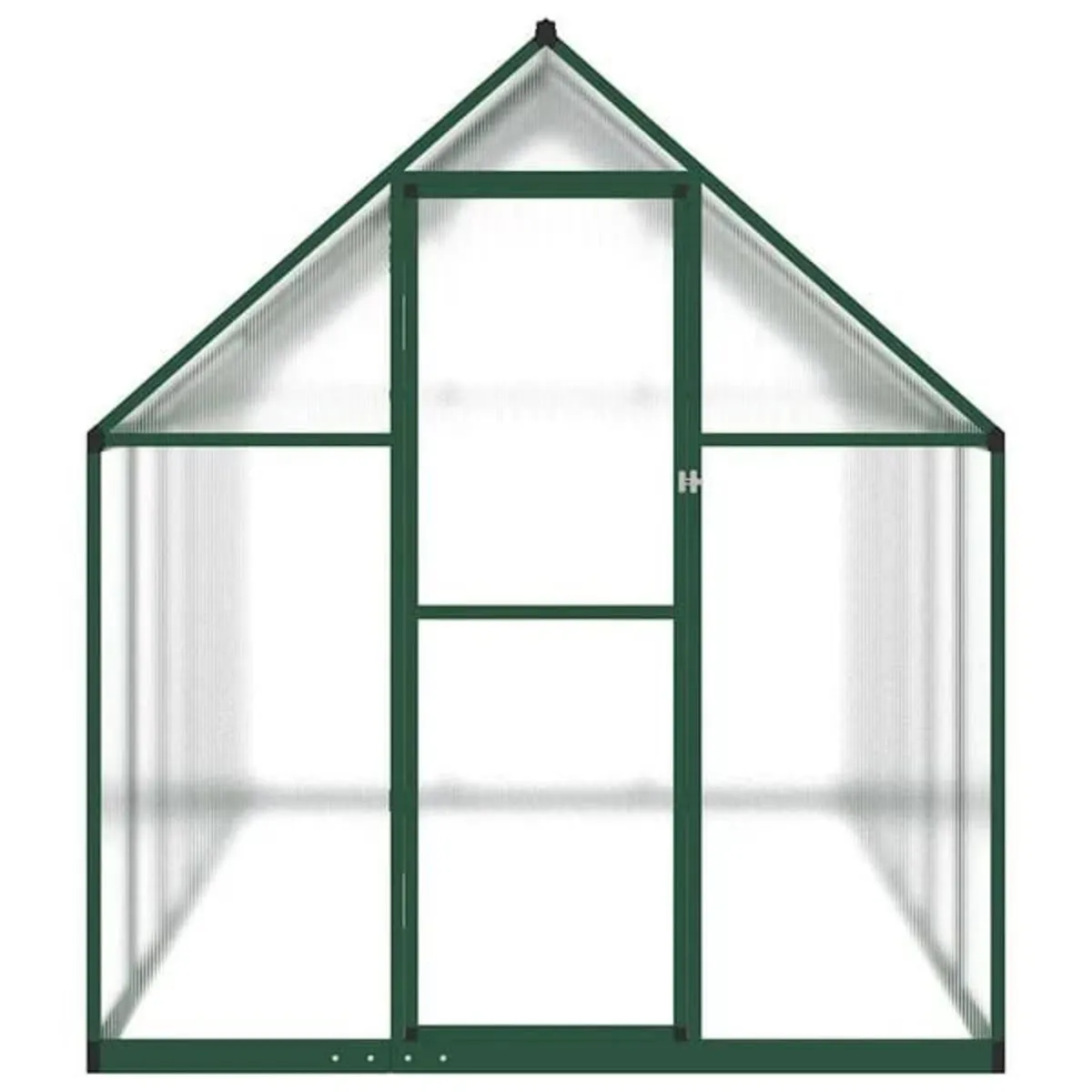 Greenhouse with Base Frame Green 334x169x195 cm Al - Image 4