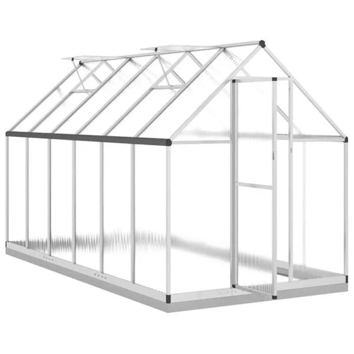 Greenhouse with Base Frame Silver 334x169x202 cm A - Image 4