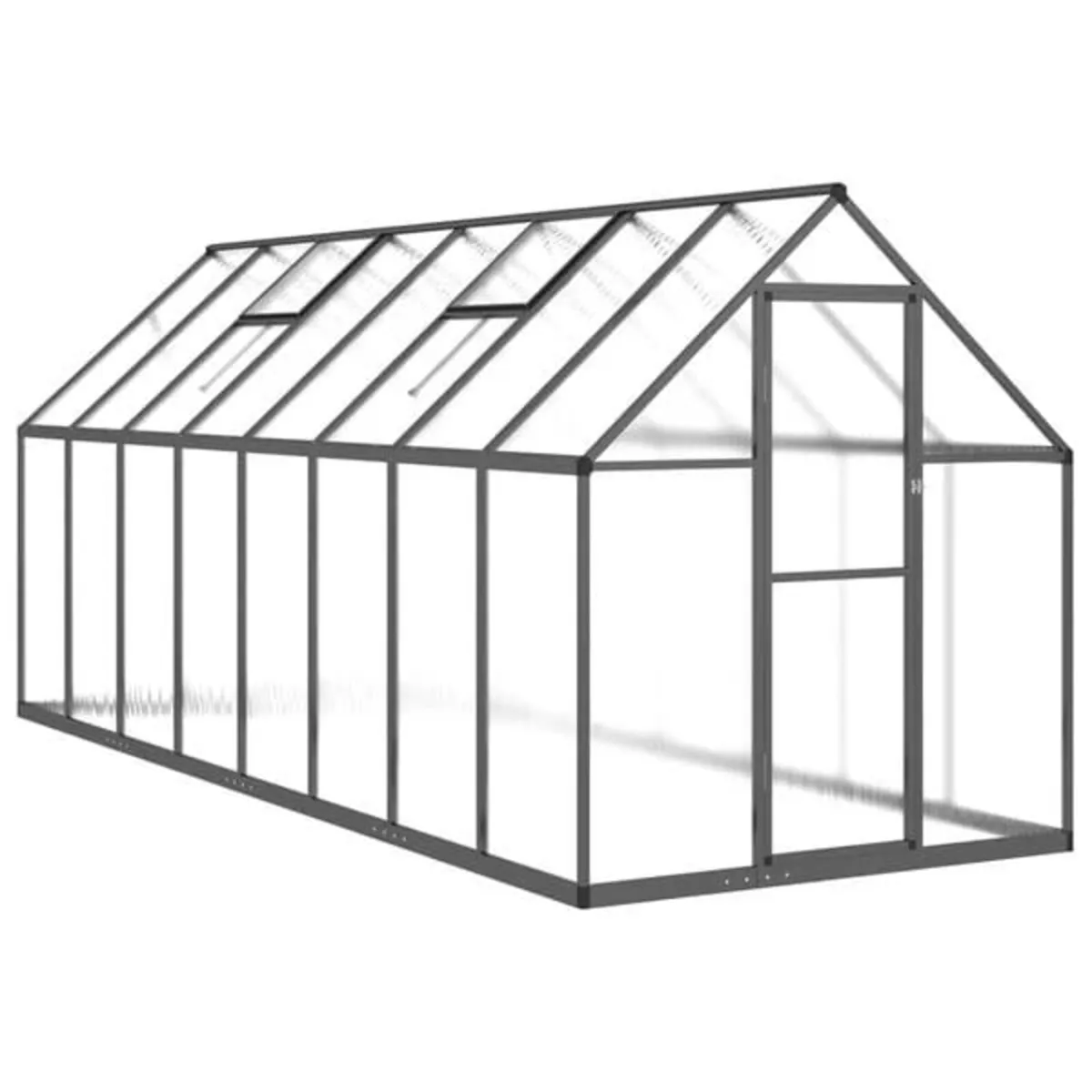 Greenhouse with Base Frame Anthracite 445x169x195 - Image 3