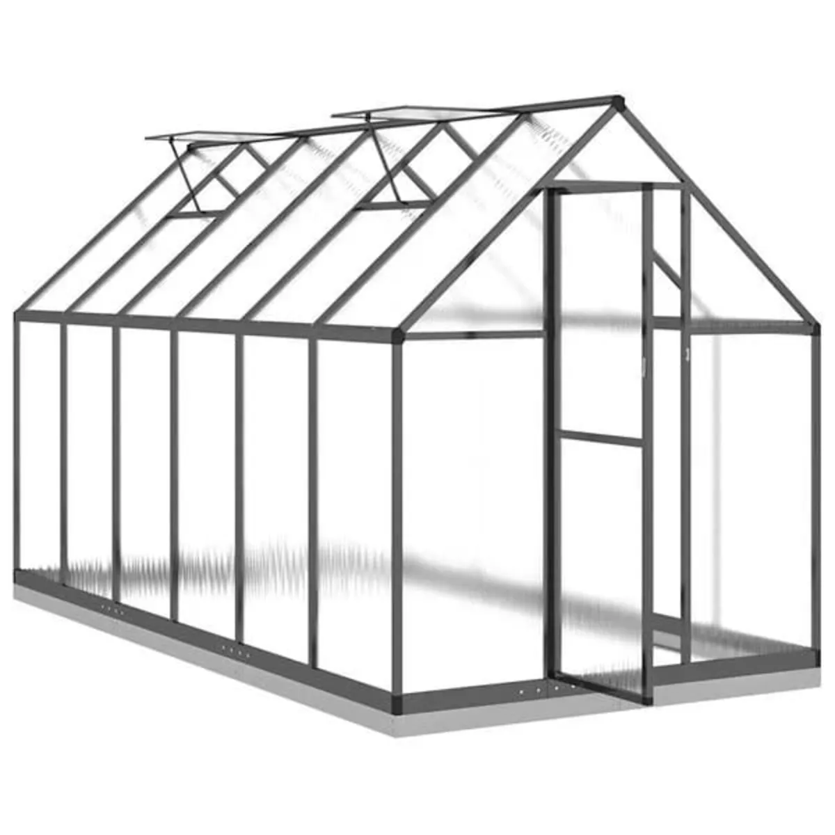 Greenhouse with Base Frame Anthracite 334x169x202 - Image 4