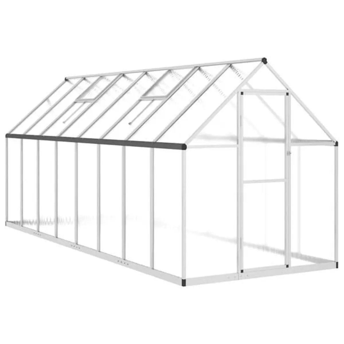 Greenhouse with Base Frame Silver 445x169x195 cm A - Image 2