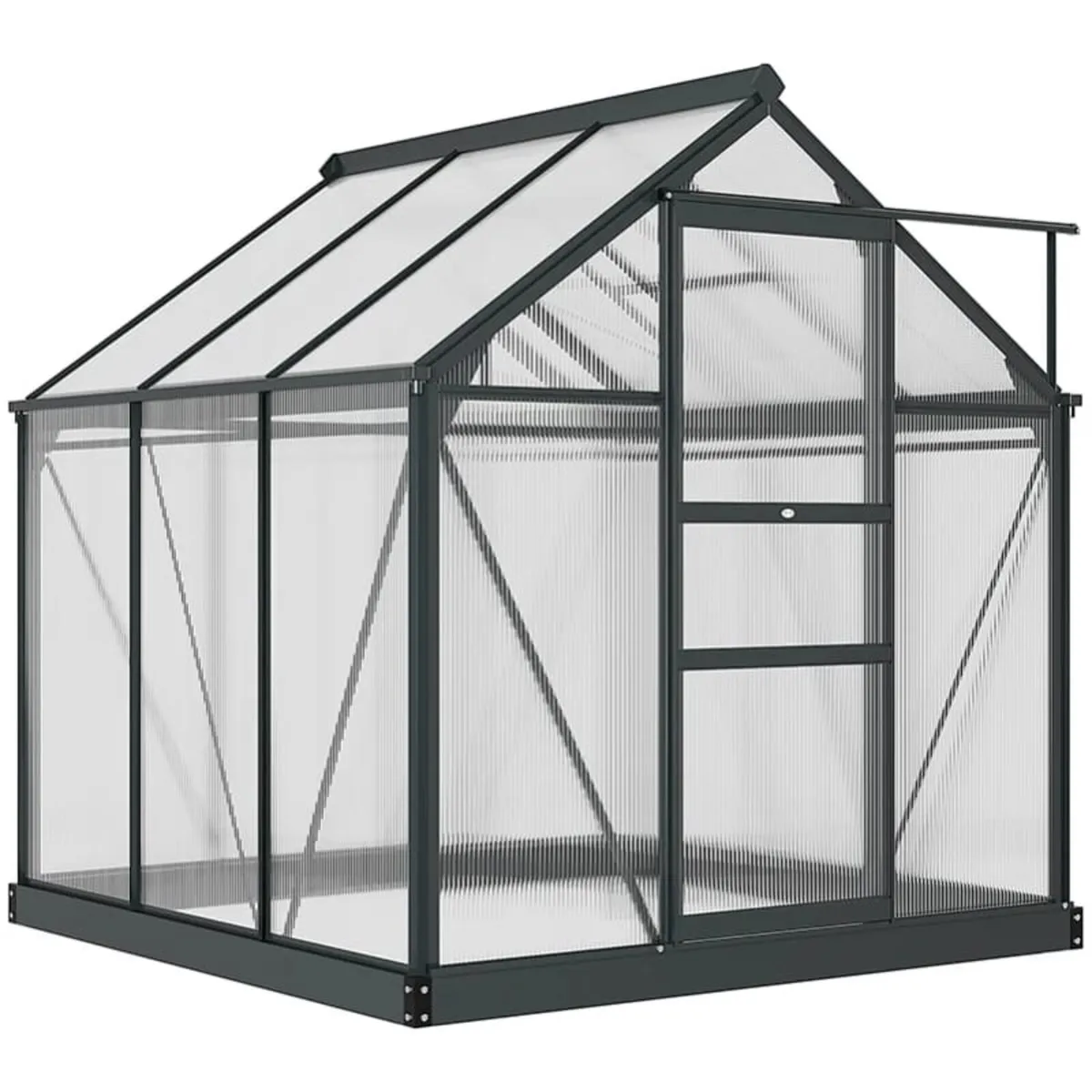 6 x 6ft Polycarbonate Greenhouse, Large Walk-In Gr - Image 1