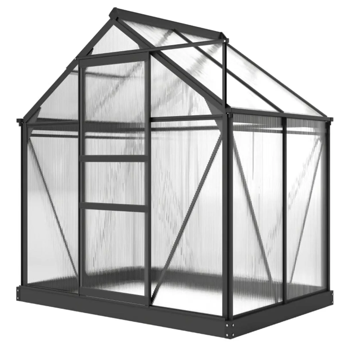 6 x 4ft Polycarbonate Greenhouse - Large Walk-In G - Image 2