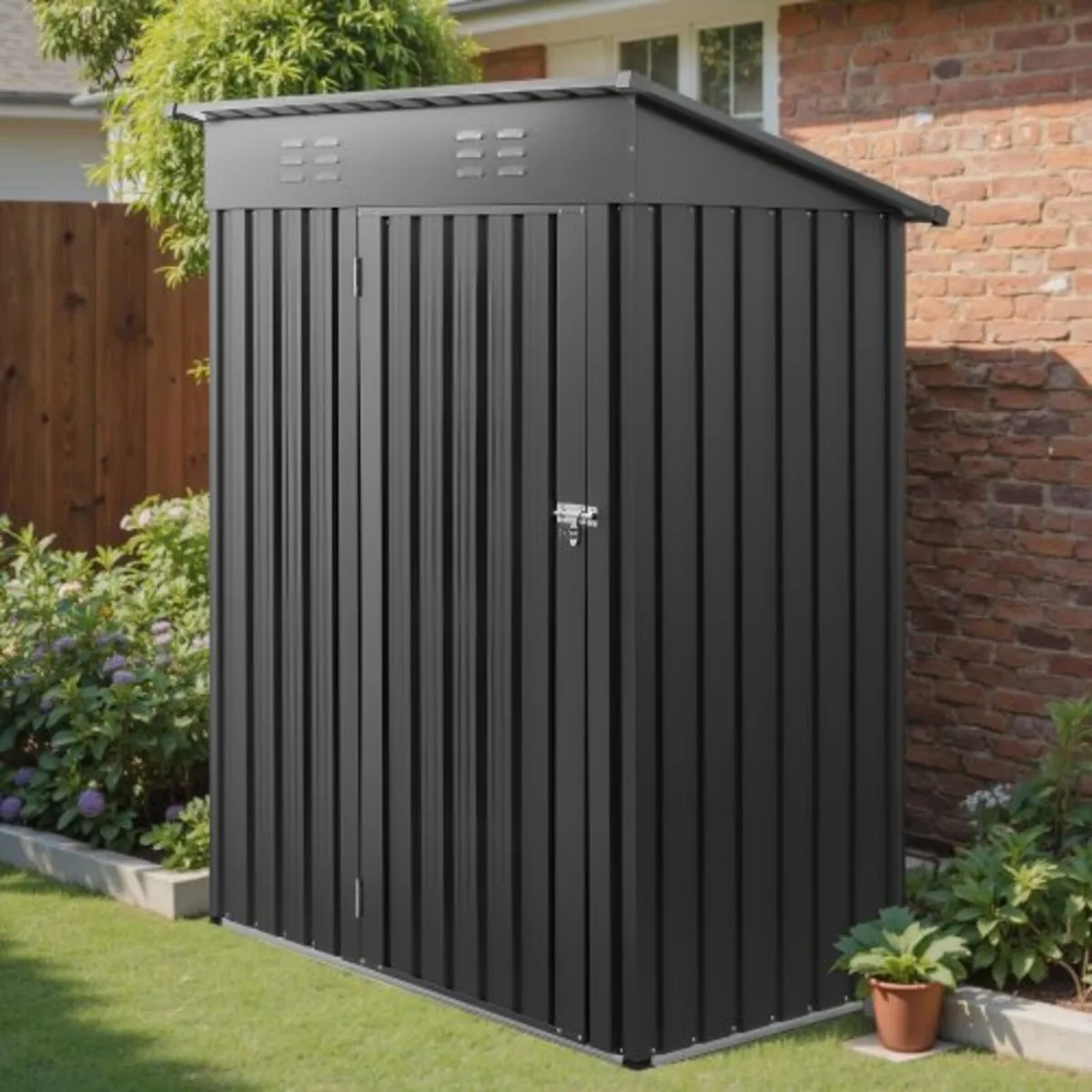 1533 x 876 x 1815 mm Metal Garden Shed, Storage Bu - Image 2