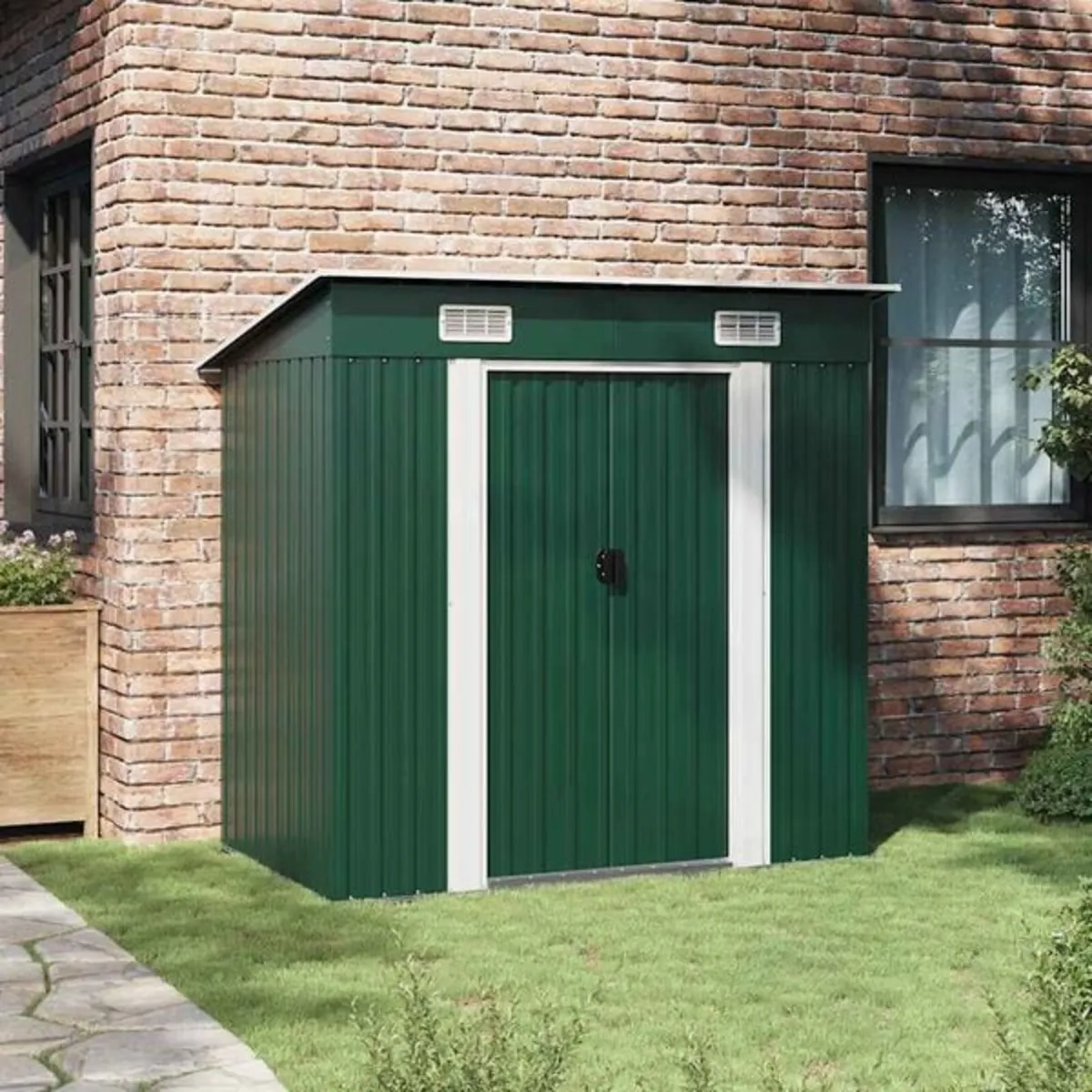 Garden Shed Green Metal

Description
This metal st - Image 3