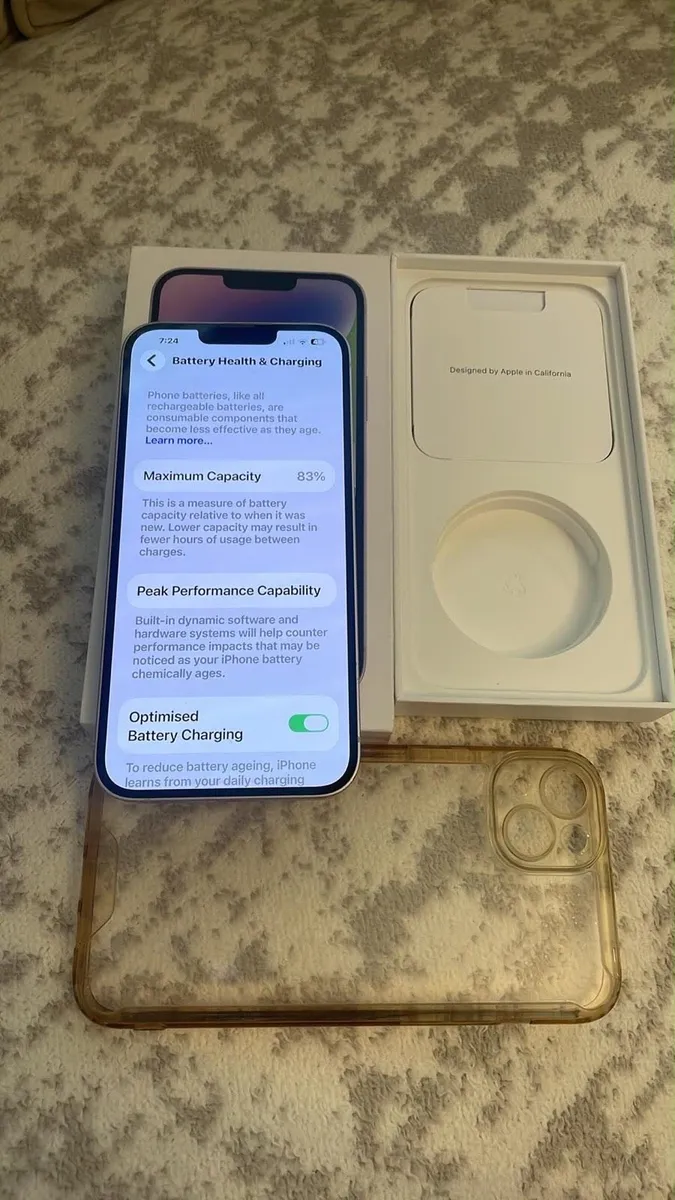 iPhone 14 Plus purple sim free 128G with box - Image 2