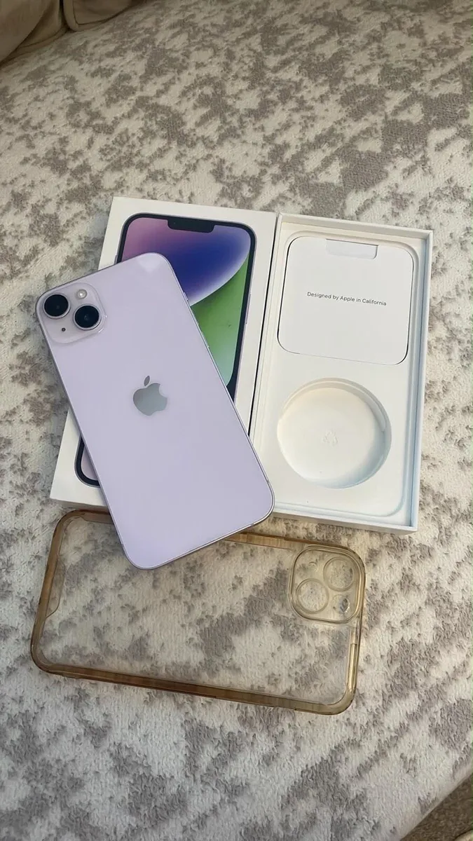 iPhone 14 Plus purple sim free 128G with box - Image 4