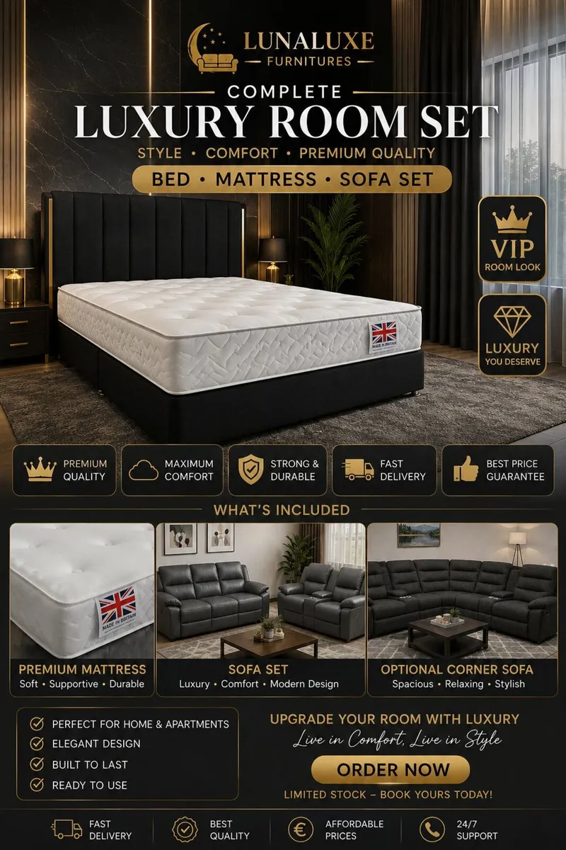 Luxury Divan Bed With Mattress Included | Free Del - Image 2