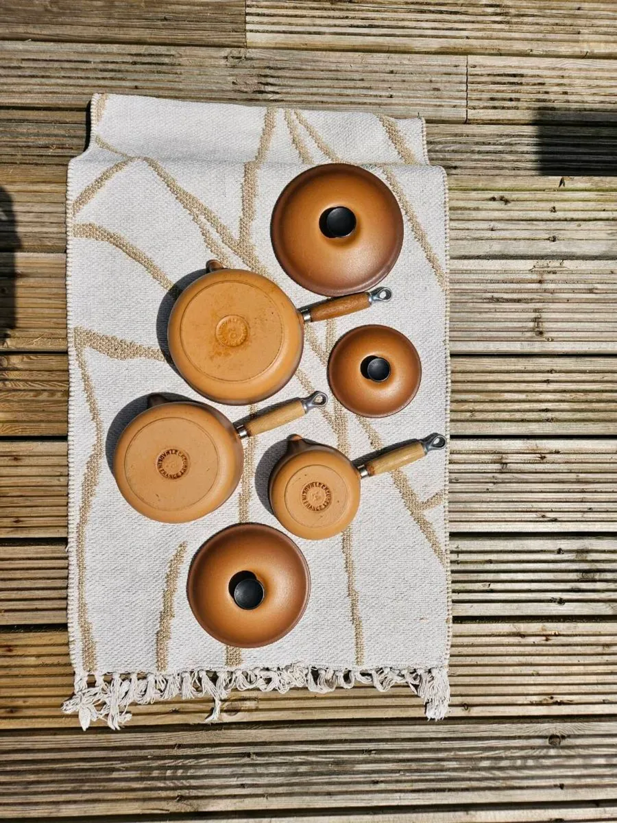 3 Two Tone Vintage Le Creuset Pots - Delivered - Image 2