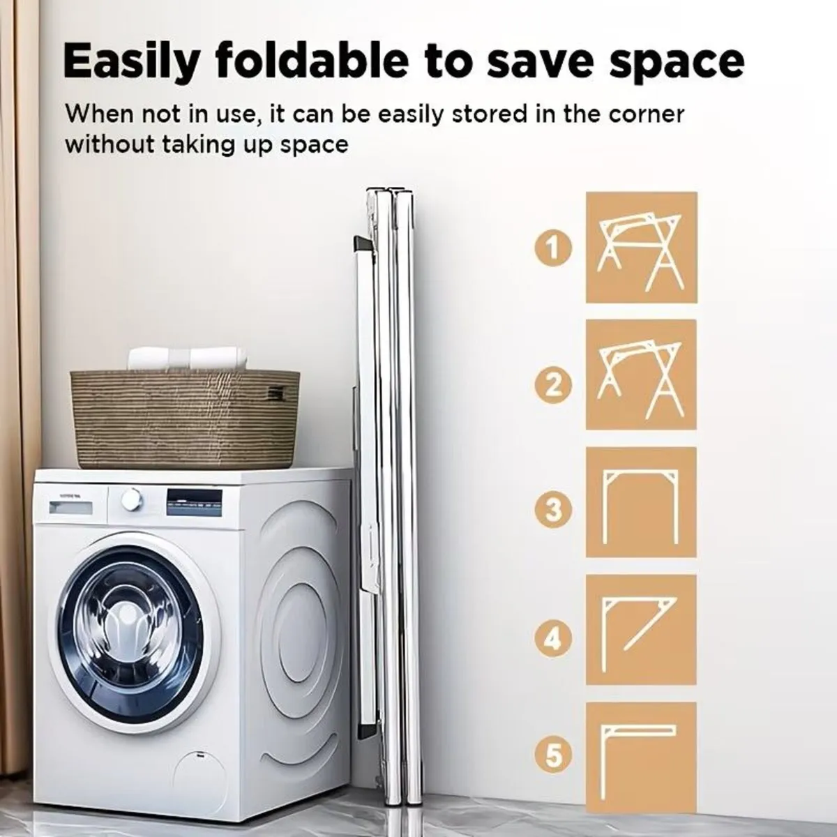 Air drying / clothes, hanging display rails - Image 2