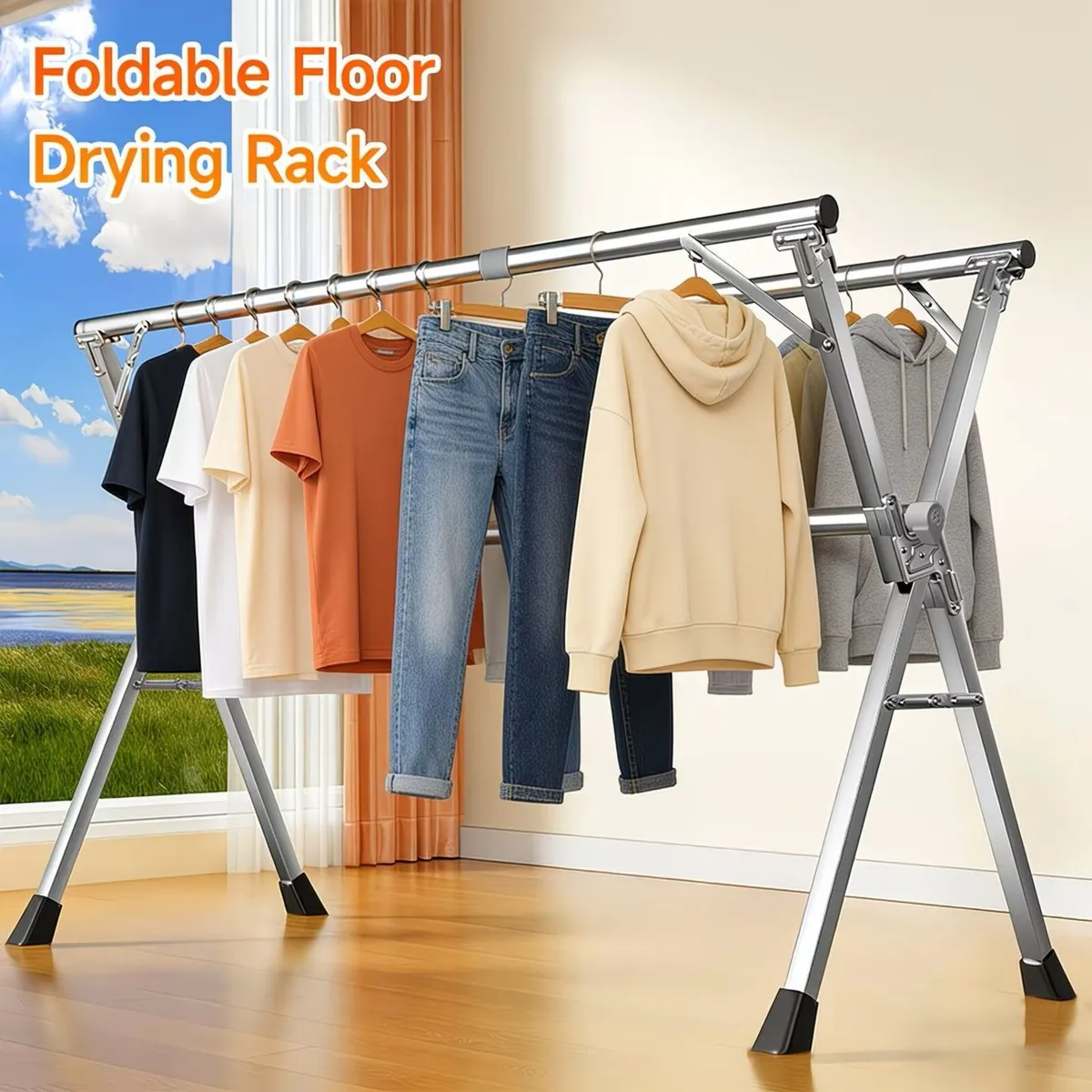 Air drying / clothes, hanging display rails - Image 1