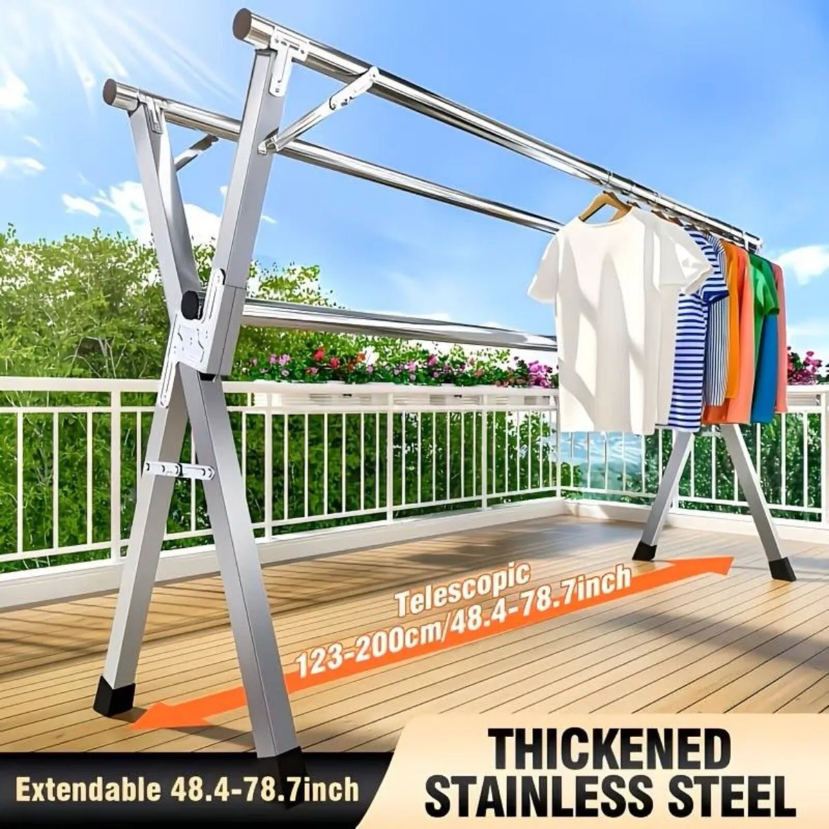 Air drying / clothes, hanging display rails - Image 4