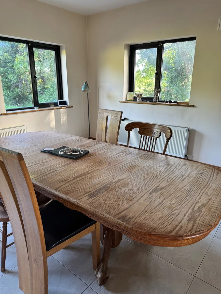 Oak kitchen Table & Chairs - Image 2