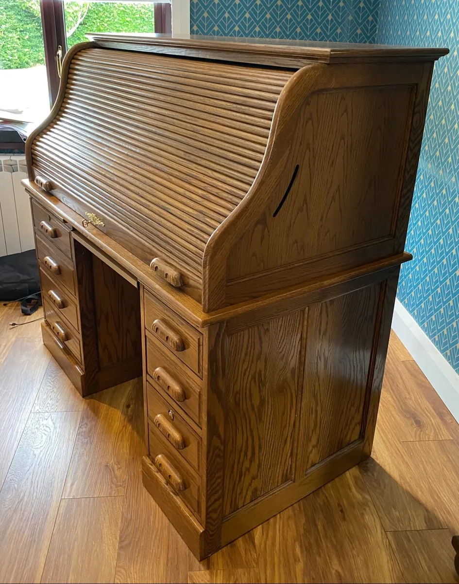 Roll top desk - Image 2
