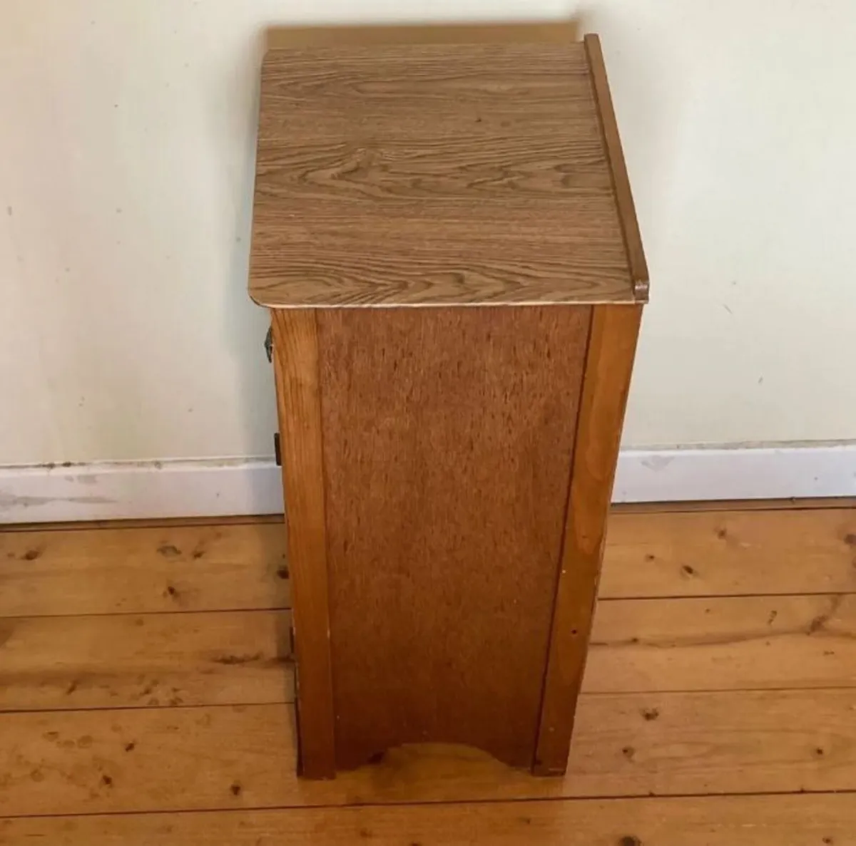 Modern Bedside Nightstand with Drawer & Cupboard - Image 4