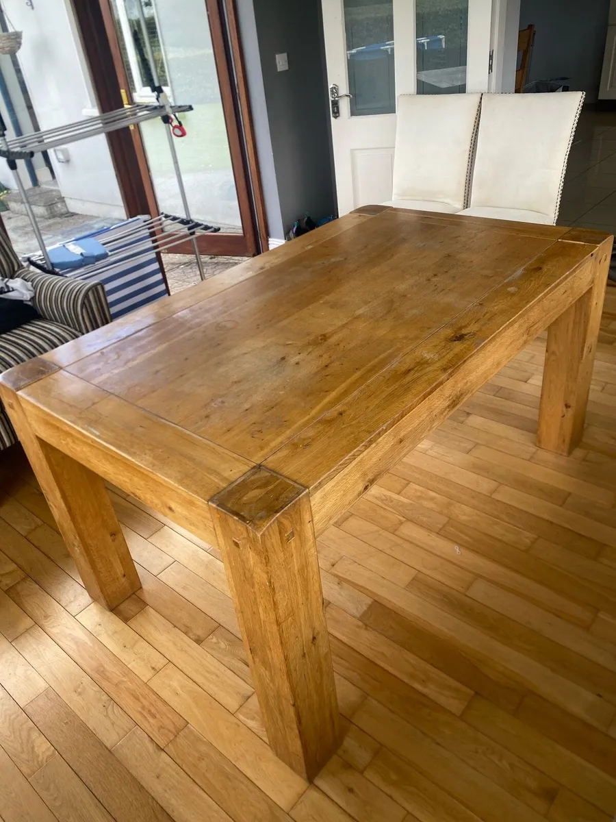 Solid oak table - Image 3